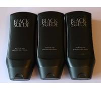 3 x Avon Mens Black Suede Body Wash Set
