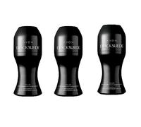 3 x Avon Mens Black Suede Roll On Deodorant Set