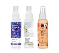 3 x Avon Scented Spritz Body Mist 100ml Previously Room Sprays (3 x Lily, Lavender, Vanilla)