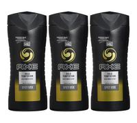 3 x Axe Shower Gel/Body Wash 400ml - Gold Temptation