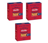 3 x Barilla Mezze Penne Rigate al Bronze Drawn Pasta 400 g Raw Processing Method