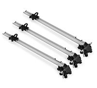 3 x Bike Pro Bike Carrier + Roof Rack VDP EVO Steel Compatible with Vauxhall Corsa E 3-5 Door 2015-2019
