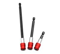 3 x Bit Extension, Bit Holder 1/4, Bit Holder Long, Quick Release for Bit Holder Extension for Cordless Screwdriver, Bit Extension, 1/4 Extension for Screwdriver Set 60/100/150 mm (3)