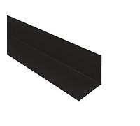 3 x Black 1 Metre UPVC Plastic Rigid Angle 25 x 25mm Corner Cover Trim 90 Degree