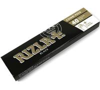 3 x Black Combi Pack: RizlaBlack King Size Rolling Papers + RizlaTips - 3 Black Combi Packs