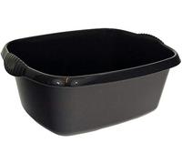 3 X Black High Grade Rectangular Washing Up Bowl Basin Kitchen Mixing