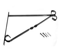 3 x Black Plastic Coated Hanging Basket Wall Mount Brackets 14 INCH 350MM