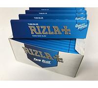 3 X Blue Slim King Size Cigarettte Rolling Papers - 10 Packets