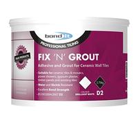 3 x Bond It 1.5kg Fix N Grout Tile Adhesive Internal Use Ideal For Showers And Wet Rooms D2