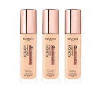 3 x Bourjois Always Fabulous 24hr Extreme Resist Foundation - 100 Rose Ivory