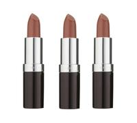 3 x Brand New Rimmel Lasting Finish Lipstick 242 Fudge Brownie full size