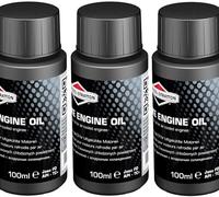 3 x Briggs & Stratton Fully Synthetic 2 Stroke Oil One Shot Bottles 100ml 992413