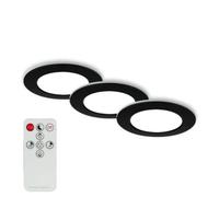 3 X Briloner LED Recessed Light Ø9.2Cm IP44 4.8W CCT 3000-6500K Remote Control