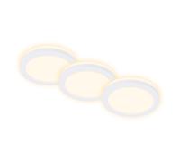3 X Briloner LED Recessed Lights White Round Ø8.6Cm IP44 3W Backlight Warm 3000K
