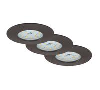 3 X Briloner LED Recessed Round Iron Grey 6,5W Module Warm 3-Stufen-Dimmbar