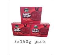 3 x Brut Attraction Totale Soap On A Rope 150g Authentic Fragrance-3x150g Pack