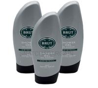 3 x BRUT ORIGINAL SHOWER GEL 250ml THE RARE & HARD TO FIND OLD FASHION BOTTLE