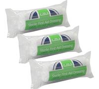 3 x C.M.S Medical Sterile HSE First Aid Large 18x18cm Wound Dressing Bandages