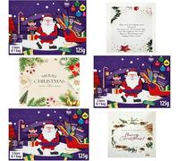 3 x Cadbary Chocolate Xmas Santa Selection Box Medium 125g - ANY 1 XMAS CARD