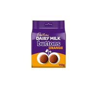 3 x Cadbury Dairy Milk Orange Chocolate Giant Buttons Bag 110G