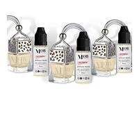 3 x Car Diffuser Refill Oil with Hanging Glass Diffuser Bottle - Many Scents to Choose Car Air Freshener Essential Oil Aromatherapy Car Perfume Scent Air Purifier (Olympia)