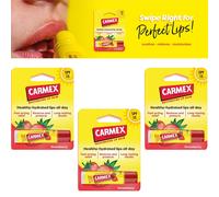 3 x CARMEX Strawberry SPF15 Lip Balm Stick, (4.25g)