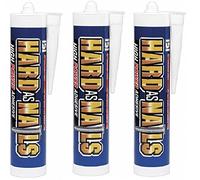 3 X CARTRIDGES HARD AS NAILS INTERIOR NO MORE NAILS SOLVENT FREE ADHESIVE