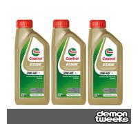 3 x Castrol Edge High Performance Fully Synthetic 0W40 R Engine Oil - 1 Litre