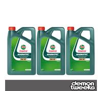 3 x Castrol Magnatec Fully Synthetic 0W30 Diesel Engine Oil - 5 Litre