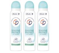 3 x CD Sensitive Protect Deodorant Spray 0% Alcohol 0% Aluminium 48h Protection 150 ml Each