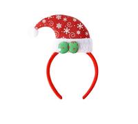 3 x Christmas Headbands Antlers Cute Xmas Dress Up Ears Head Decoration Men Women Adult Kid Costume Party Red Elf Hat
