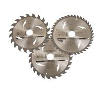 3 x Circular Saw Blades, 190mm x 30mm Bore Hole, 25mm + 20mm Rings, TCT, Chop
