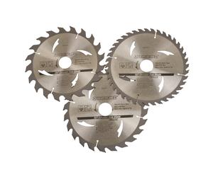 3 x Circular Saw Blades, 190mm x 30mm Bore Hole, 25mm + 20mm Rings, TCT, Chop