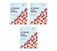 3 X Clip Frame Front Frameless Clear Frame Picture Frame Photo Frame Poster Frame Certificate Frame Display Wall Mounted Portrait & Landscape for Home School & Office (Styrene, 16x20 Inch (40x50cm))
