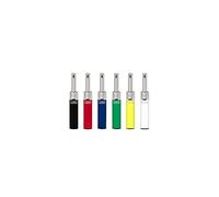 3 X Clipper Mini Tube Lighter - Refillable Utility Lighter for Tea, BBQ, Cooker - Solid Color Design (Assorted Colors)