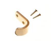 3 x Coat/Robe Hooks Gold Coloured ANODISED Aluminium Hanger 50MM
