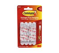 3 X Command Mini Hooks with Command Strips (17006)