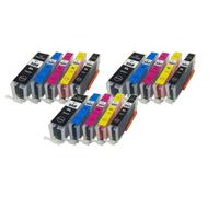 3 x Compatible Canon PGI-550/CLI-551 XL Multipack (15 Cartridges)