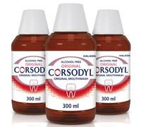 3 x Corsodyl Medicated Antibacterial Mouthwash Original Alcohol Free 300ml