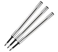3 X Cross Rollerball refill Black Fine (8523) compatible