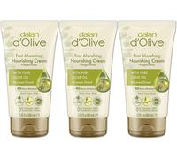 3 x DALAN nourishing moisturiser cream with pure olive oil hand face body 60ml