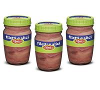 3 x D'Amico Filetti di Alici Anchive Fillets in Sunflower Oil Anchives 80 g
