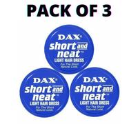 3 X DAX WAX BLUE SHORT AND NEAT LIGHT HAIR DRESS 99g + FREE TRACK DELIVERY