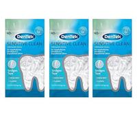 3 x DenTek Sensitive Clean Dental Floss Sticks