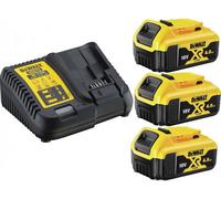 3 X Dewalt Dcb182 4.0Ah 18V Xr Lithium Ion Battery + Dcb115 Charger Power Pack