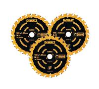 3 x Dewalt DT10624 Circular Saw Blades 165 x 20 x 24T Extreme Framing DCS391