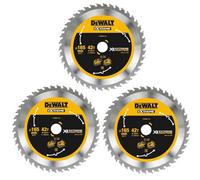 3 X Dewalt Dt99561 165mm X 20mm 42T Extreme Runtime Flexvolt Plunge Saw Blade Dcs520