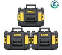 3 x Dewalt DWST1-70703 T-Stak II Drill Carrying Case Toolbox Tstak No Foam Inlay
