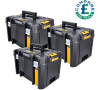 3 x Dewalt DWST1-71195 Stak VI Deep Tool Storage Box 23L Without Tote Tray