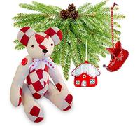 3 X Discounted Christmas Sewing Patterns, Patchwork Teddy Bear, Elf Boot & Snowy Cottage, Handmade Felt Ornaments & Stuffed Soft Toys with Easy Photo-Tutorials. Free Post by MY FABRIC HEAVEN